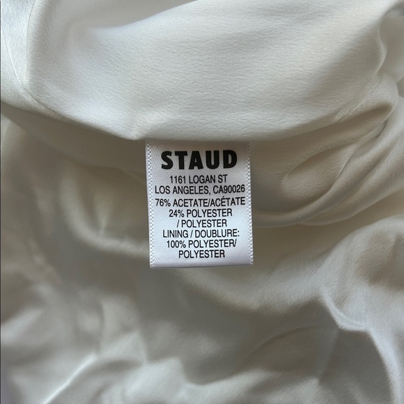 STAUD White Janet Backless Halter Dress | 2 - Picture 5 of 7